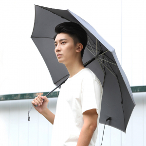Автоматический зонт прямого сложения Xiaomi Konggu Automatic Umbrella Gray Rock Salt