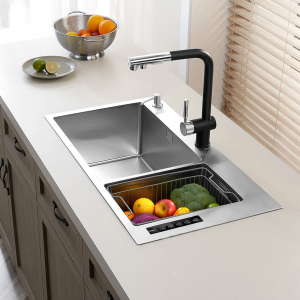Умная кухонная мойка с ультразвуковой технологией мытья со смесителем Xiaomi Mensarjor Kitchen Sink With Smart Washing Machine (JBS2T-M1) - фото 8