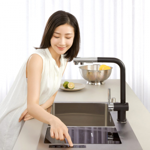 Умная кухонная мойка с ультразвуковой технологией мытья со смесителем Xiaomi Mensarjor Kitchen Sink With Smart Washing Machine (JBS2T-M1) - фото 4