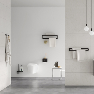 Набор аксессуаров для ванной из алюминиевого сплава Xiaomi Diiib Wenaiyou Aluminum Bathroom Accessories Set Black Edition (DXGJ001-2)