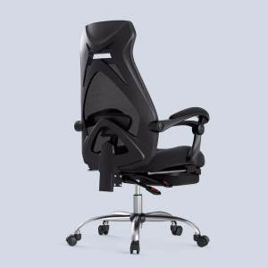 Офисное кресло с подставкой для ног Xiaomi HBADA Cloud Shield Ergonomic Office Chair Black - фото 4