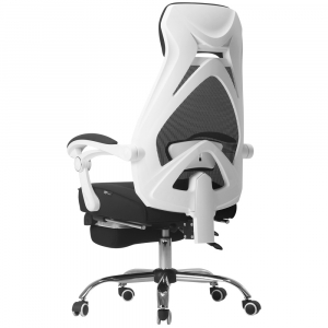 Офисное кресло с подставкой для ног Xiaomi HBADA Cloud Shield Ergonomic Office Chair White - фото 1
