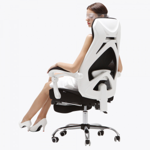 Офисное кресло с подставкой для ног Xiaomi HBADA Cloud Shield Ergonomic Office Chair White - фото 2