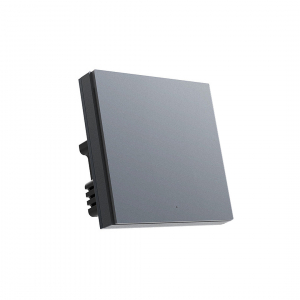 Умный настенный выключатель Aqara Smart Wall Switch H1 Pro (одинарный с нулевой линией) Black (QBKG30LM) выключатель aqara smart wall switch h1 2 кнопки no neutral ws euk02