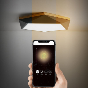Умный потолочный светильник Xiaomi HuiZuo Smart Macaron Polygon Ceiling Light 24W Avocado Green