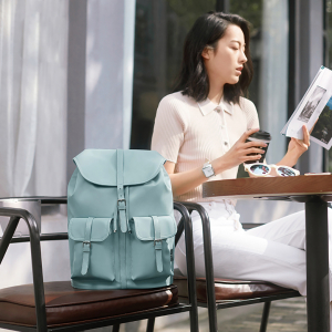 Рюкзак Xiaomi 90 points Commuter Ladies Backpack Laptop Waterproof Nylon Bag Red - фото 4