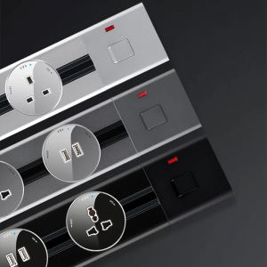 Трековая розетка-адаптер YouSmart Herepow 16A 3-PIN Socket (Type I) Black