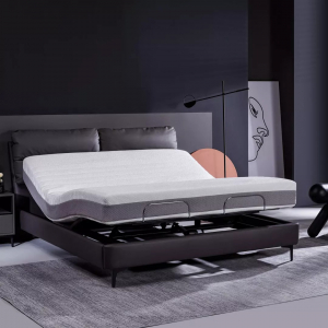 Умная двуспальная кровать  8H Milan Smart Leather Electric Bed S 1.5 m Beige (умное основание и латексный матрас RA Alpha) - фото 5