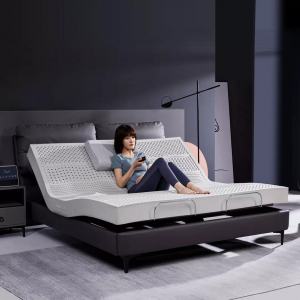 Умная двуспальная кровать Xiaomi 8H Milan Smart Leather Electric Bed S 1.8 m Grey Blue (умное основание и ортопедический матрас TR) - фото 5