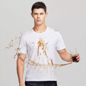 Непромокаемая футболка Xiaomi Supield Technology Pure Cotton Hydrophobic Anti-Fouling T-Shirt White (размер 4XL) - фото 2