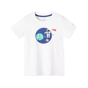 Непромокаемая детская футболка Xiaomi Supield Technology Pure Cotton Hydrophobic Anti-Fouling T-Shirt Model Space (размер 130) - фото 1