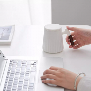 Фарфоровая чашка для чая с керамическим фильтром Xiaomi Zesee Selected Ceramic Tea Cup Daisy Green - фото 6