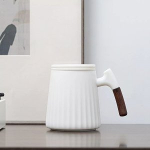 Фарфоровая чашка для чая с керамическим фильтром Xiaomi Zesee Selected Ceramic Tea Cup Daisy Green - фото 5