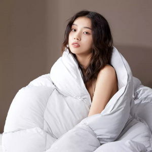 Зимнее одеяло Xiaomi 8H CHT Graphene Antibacterial White Goose Blanket Winter YH Light Grey 1200g (200x230 cm)