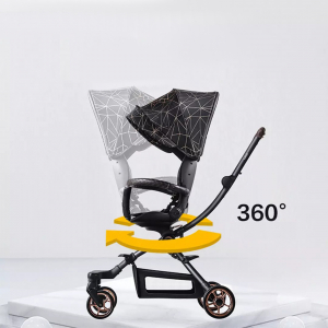 Коляска-трансформер Xiaomi Elittle Baby Stroller F2 Black Panther