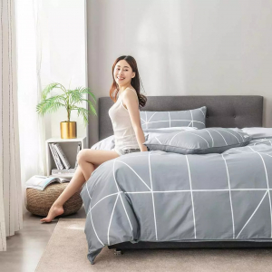 Комплект постельного белья Xiaomi Como Living Bed Sheets Grey 1.8m - фото 3