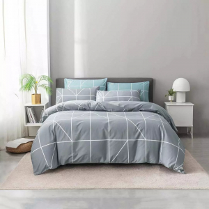 Комплект постельного белья Xiaomi Como Living Bed Sheets Grey 1.8m - фото 2