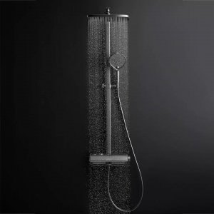 Душевая стойка Xiaomi Whale Spout Waist Massage Constant Temperature Digital Display Shower Set Silver - фото 3