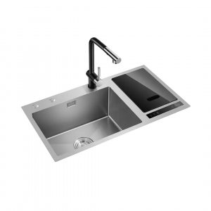 Умная кухонная мойка со стерилизацией и ультразвуковой очисткой Xiaomi Mensarjor Intelligent Sink Washing Machine Silver (JBS2T-G1Pro) (без смесителя) кухонная мойка blanco axia ii 6 s 516835