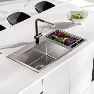 Умная кухонная мойка со стерилизацией и ультразвуковой очисткой  Mensarjor Intelligent Sink Washing Machine Silver (JBS2T-G1Pro) - фото 3