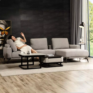 Угловой диван с правым шезлонгом  8H Alita Fashion Modular Sofa Right Chaise Hepburn Grey (B3C) - фото 4