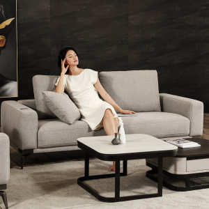 Кресло с беспроводной зарядкой Xiaomi 8H Alita Fashion Modular Sofa Single Hepburn Grey (B3C)