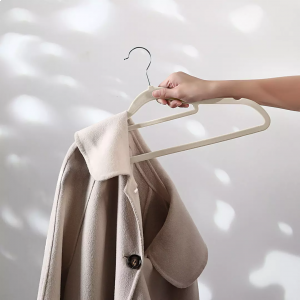 Набор вешалок для одежды Xiaomi Jeko&Jeko Non-slip Flocking Hanger Beige 10 шт (SWH-2521) - фото 3