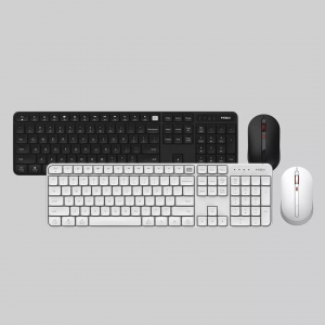 Комплект беспроводная клавиатура и мышь Xiaomi Miiiw Wireless Office Keyboard Mouse Set 104 Keys White (MWWK01+MWMM01)