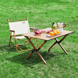 Портативный складной стол Xiaomi 8H Outdoor Picnic Camping Table Wood (HFD) - фото 4