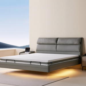 Умная двуспальная кровать Xiaomi 8H Feel Intelligent Leather Suspended Electric Bed X+ 1.8m Gray DT7 (без матраса) - фото 3