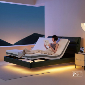 Умная двуспальная кровать Xiaomi 8H Feel Intelligent Leather Suspended Electric Bed X+ 1.5m Gray DT7 (без матраса) - фото 2