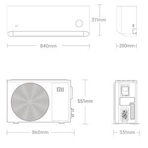 Кондиционер Xiaomi Mijia Smart Air Conditioner New Level (KFR-35GW/N1A1) (Уценка) - фото 5