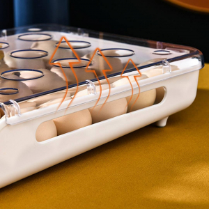 Контейнер для хранения яиц Xiaomi Have Fantastic Home TPR Rolling Egg Storage Box Gray - фото 3
