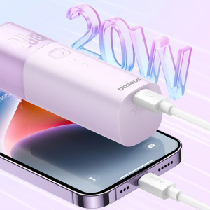 Зарядное устройство/внешний аккумулятор Xiaomi Baseus Energy Stack Air Fast Charge 4800mAh White (PPNLD05) - фото 4