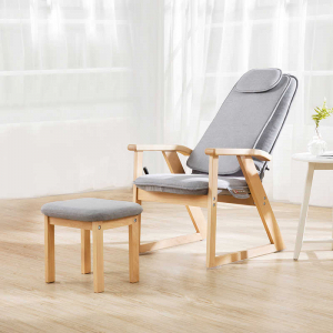 Массажный стул Xiaomi Momoda Leisure Mini Solid Wood Folding Multi-function Massage Chair (SX520) Twilight Grey - фото 4
