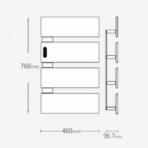 Умный полотенцесушитель Xiaomi Ows Smart Electric Towel Rack Outlet Left Concealed Installation White OWS-S pro4 35200₽