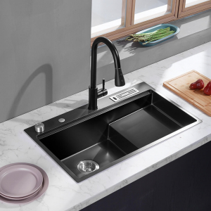 Ступенчатая кухонная мойка со смесителем Xiaomi Mensarjor Stepped Stainless Nano Sink  (SS3118R-172R640NH) - фото 4