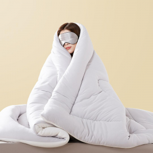 Зимнее одеяло Xiaomi 8H Little Warm Bear Warm Lazy Quilt D10 Grey 1840g (200x230cm) - фото 4