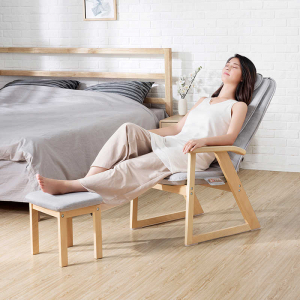 Массажный стул Xiaomi Momoda Leisure Mini Solid Wood Folding Multi-function Massage Chair (SX520) Twilight Grey - фото 6