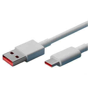 Кабель для быстрой зарядки Xiaomi Mi 6A Fast Charge Data Cable Type-C to USB 1 m  White кабель xiaomi baseus cafule series metal data cable type c to ip pd20w fast charge 1m purple catljk a05