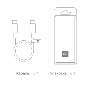 Кабель Xiaomi Mi Data Cable Type-C to Type-C 1.5 m White (SJX12ZM)