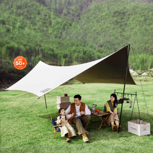 Навес от солнца Xiaomi 8H Vinyl Sunscreen Canopy Large Beige 520х436.2х240 cm (HOC) - фото 4