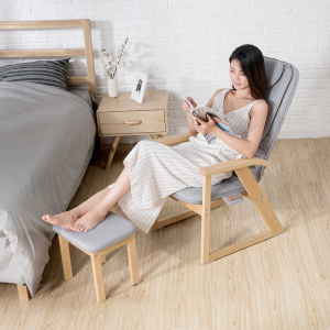 Массажный стул Xiaomi Momoda Leisure Mini Solid Wood Folding Multi-function Massage Chair (SX520) Twilight Grey - фото 5