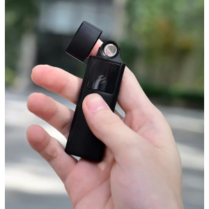 Электронная USB зажигалка ветрозащитная беспламенная Xiaomi Beebest Ultra-thin Charging Lighter Black (L101) - фото 3