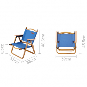 Портативный складной стул Xiaomi 8H Outdoor Picnic Camping Folding Chair Small Blue (HFC) - фото 5