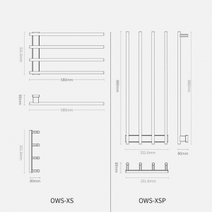 Умный полотенцесушитель Xiaomi O’ws Smart Electric Towel Rack XS Series Standard Model Silver (OWS-XS) - фото 5