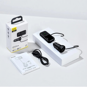 FM-трансмиттер Baseus inAuto T typed S-16 Wireless MP3 Car Charger Black (CCTM-E01) - фото 5