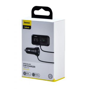 FM-трансмиттер Baseus inAuto T typed S-16 Wireless MP3 Car Charger Black (CCTM-E01) - фото 4