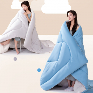 Зимнее одеяло Xiaomi 8H Super Soft Technology Penguin Warm Quilt D11 Blue 2130g (220x240cm) - фото 3