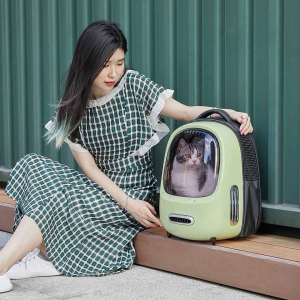 Рюкзак-переноска для кошек Xiaomi Petkit Fresh Wind Cat Backpack Green - фото 3